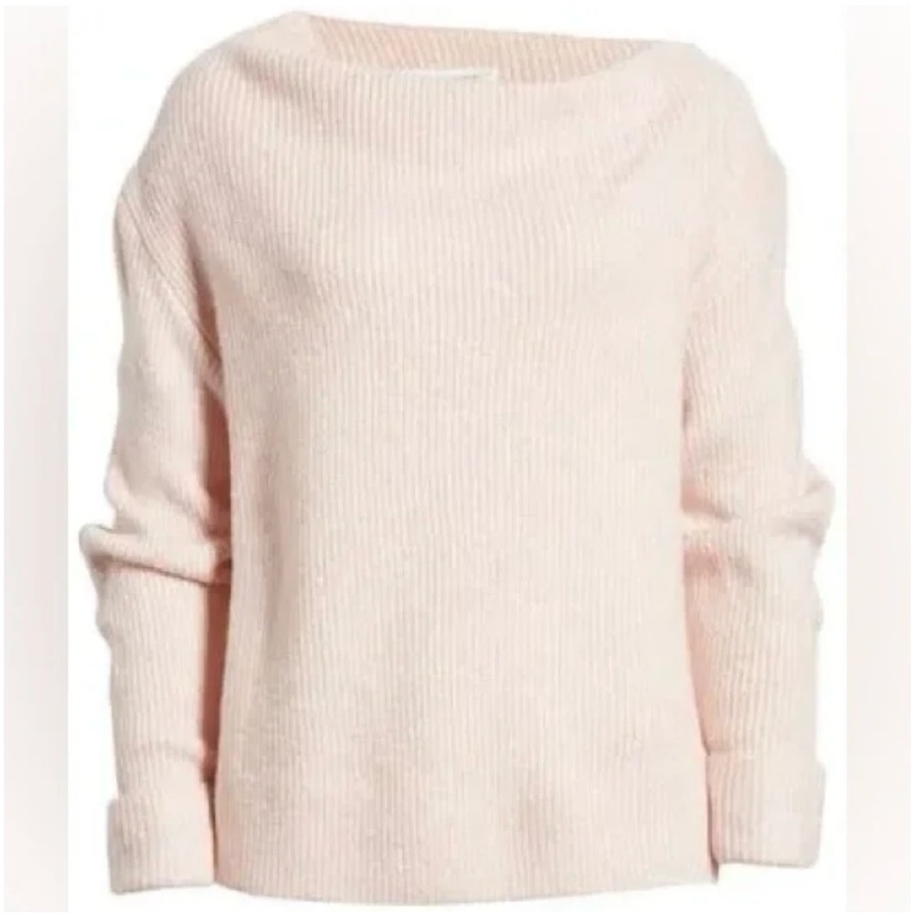 Treasure & Bond off the Shoulder Sweater Nordstrom Woman’s Size L Pink Smoke - Picture 5 of 16
